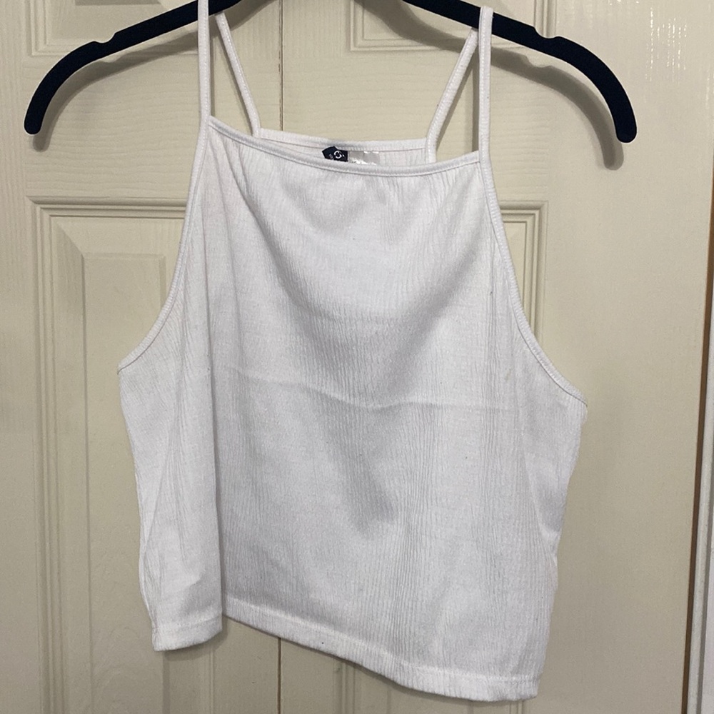 White halterish tank